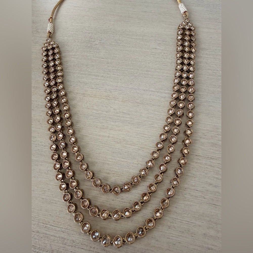 Elegant Gold - Bronze Multi-Layer Necklace
